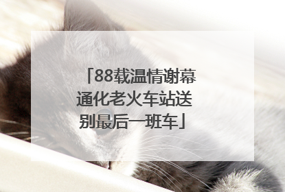 88载温情谢幕 通化老火车站送别最后一班车